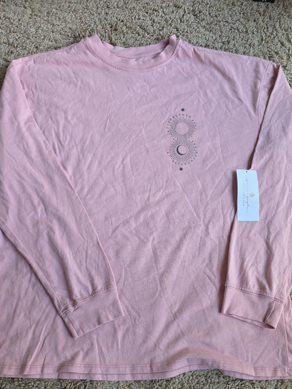 Spiritual Gangster Soft Rose Long Sleeve Tee